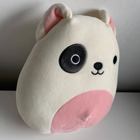 Squishmallows Charlie Bull Terrier Dog 8" Plush Black Eye White Pup Soft Puppy - Picture 6 of 16